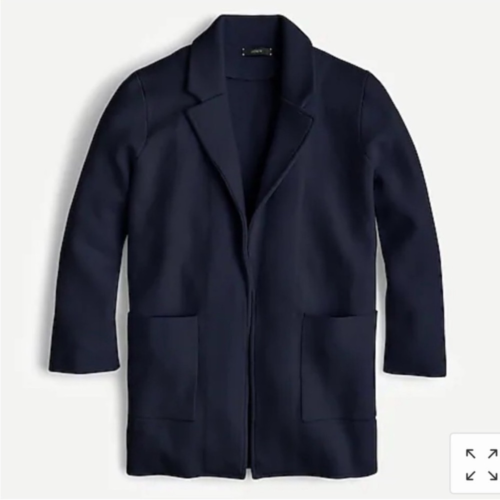 EUC JCrew Navy Blue Coatigan Sweater